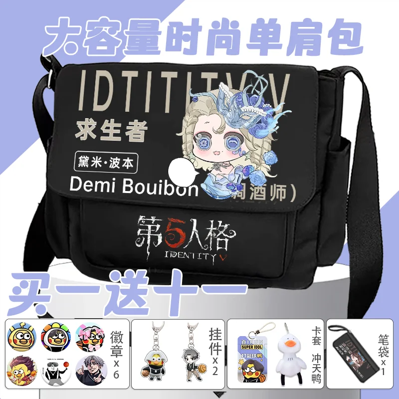 Game Anime Identity Ⅴ Cos Demi Bourbon Luca Balsa Aesop Carl Edgar Valden Qi Shiyi Etc. 2024 Unisex Campus Crossbody Bag Gift