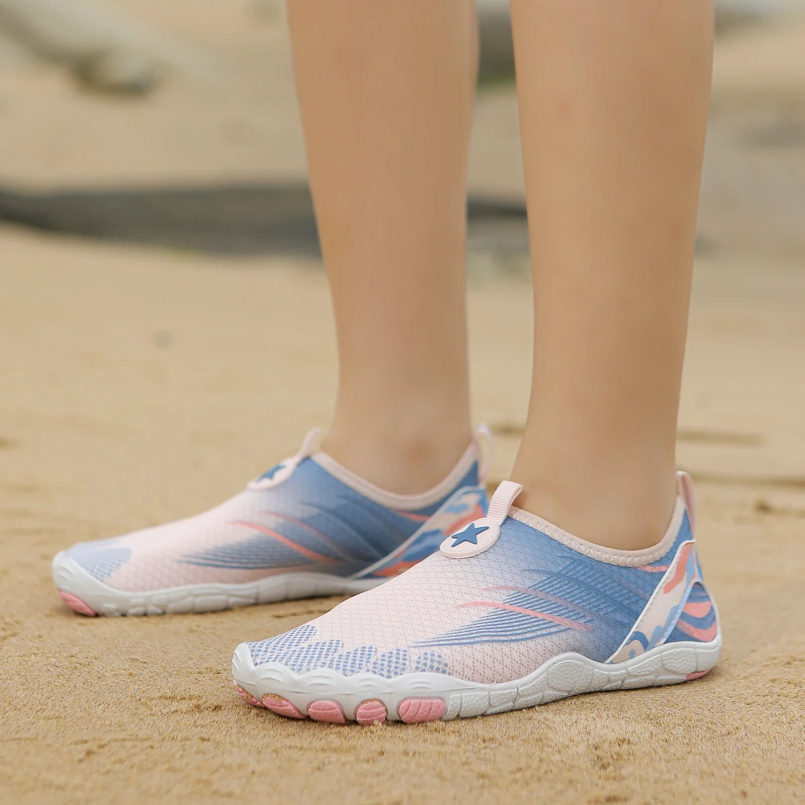 Women's Water Swimming Shoes Rubber Outsole Quick Drying Breathable Men's Swimming Shoes Beach Shoes Casual Exercise Bike