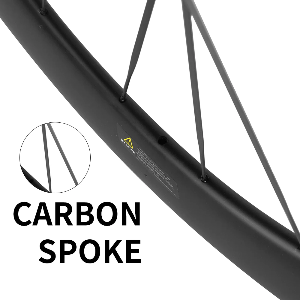 SUPERTEAM Carbon Spokes Wheels UCI Quality Carbon Rim 700C Tubeless Disc Brake Wheels Center Lock Or 6-Bolt Lock Road Cycling