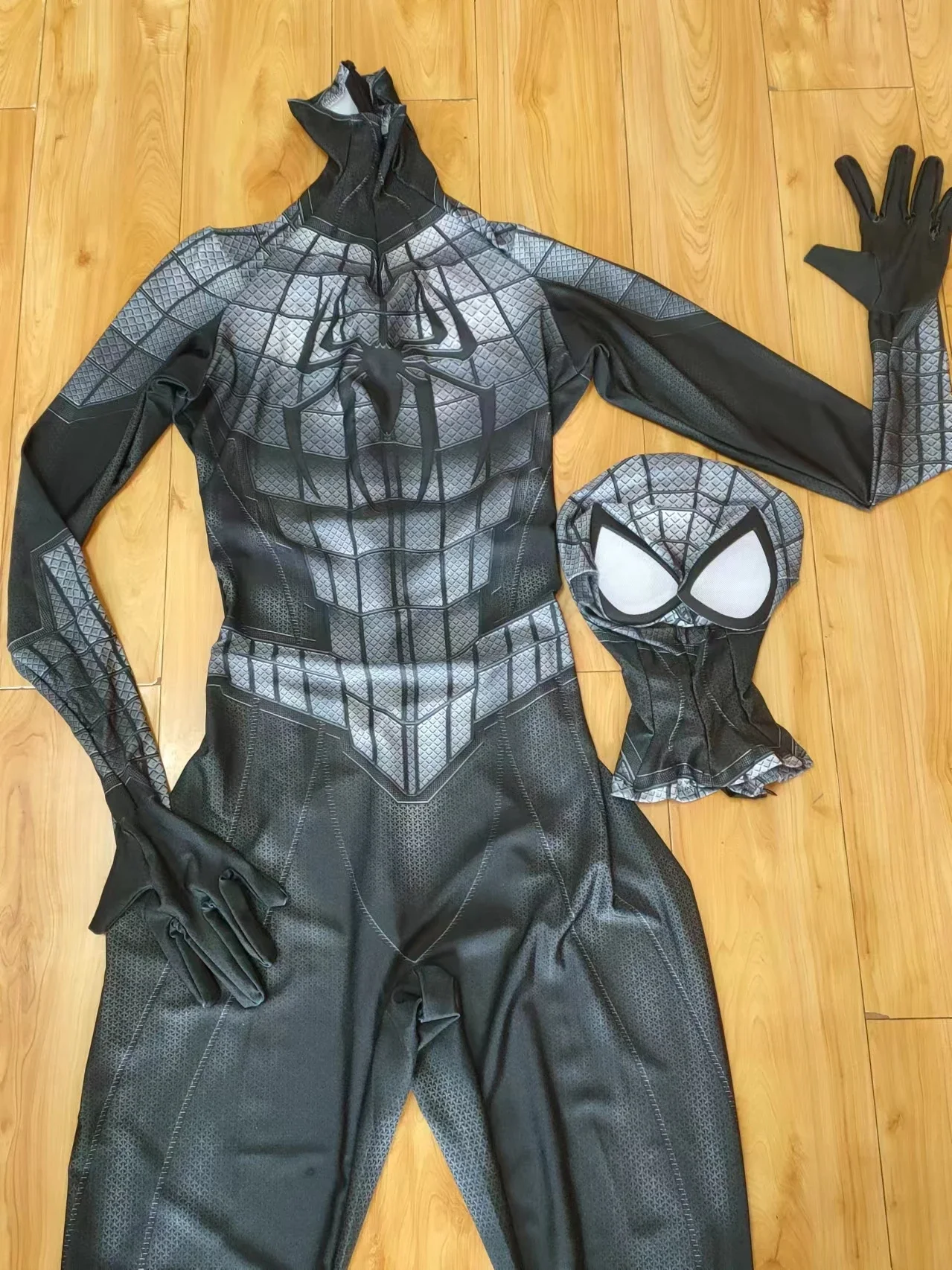 大人のためのスパイダーマンコスプレコスチューム,スパンデックス,3D