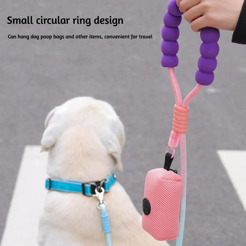 

Pro Training Dog Leash 2M Heavy Duty Nylon Ombre Lead with Poop Bag Clip Bubble Foam Handle Reflective Stitching for Large Dogs