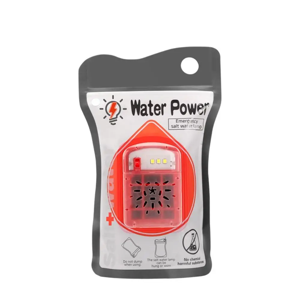 

3 LED Light Salt Water Lamp Lifetime 120 Hours No Battery Emergency Light Long Lasting Portable Design Emergency Lamp Hiking