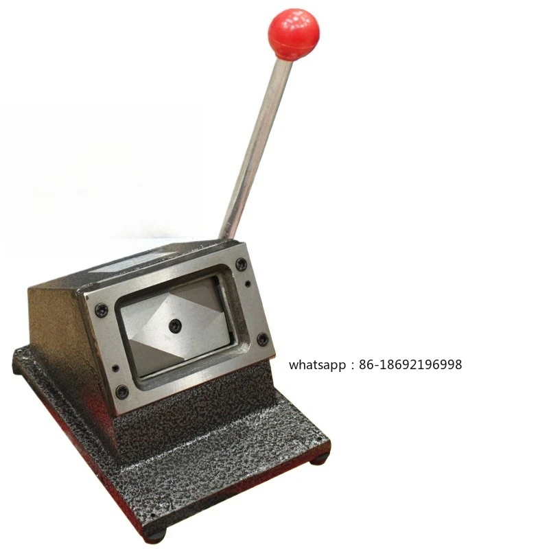 

Сверхмощный станок для резки фотокарточек из ПВХ, резак для изображений 88X60 мм, настольный станок для штамповки карточек водителя