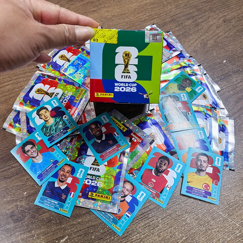 Panini FIFA World Cup 2026 Official Sticker Collection Soccer Sticker Pack Box Football Fan Collectible Memorabilia Souvenir Gif