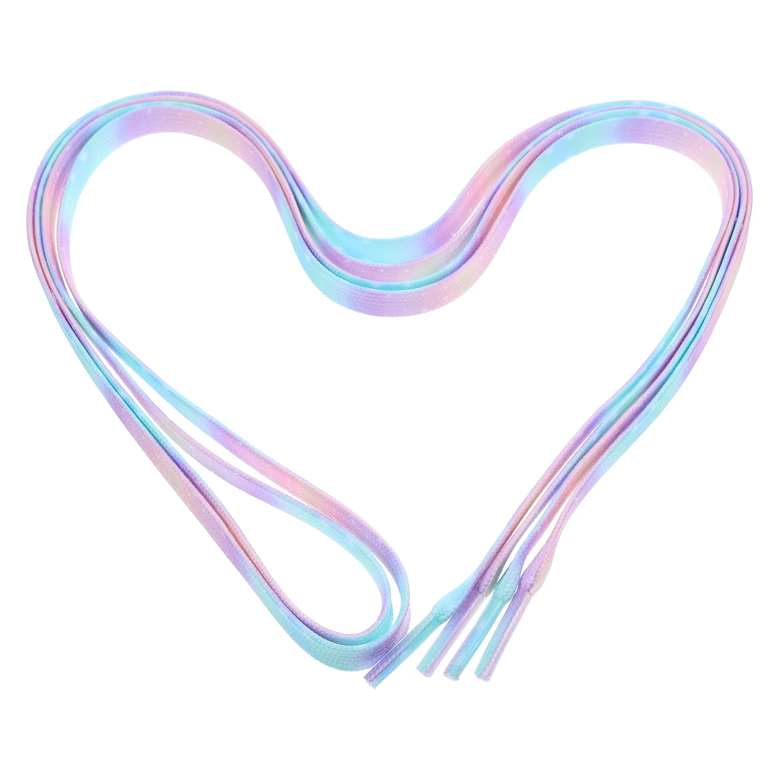 

1 пара градиентных шнурков на плоской подошве с принтом тай-дай, сменные шнурки для кроссовок, парусиновая обувь, шнурки для спортивной обуви для бега