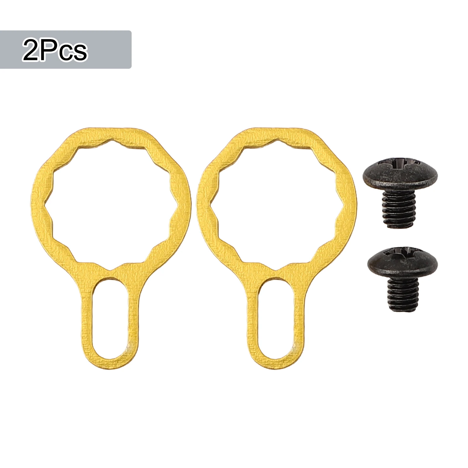 2set Fishing Reel Locking Plate Screw Nut Kit 6x4cm Replacement