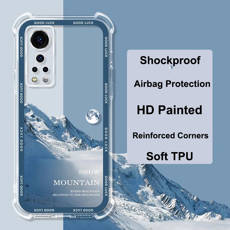 ZTE Axon 30 5G Case Axon30S Clear Airbag Silicone TPU Shockproof Back Cover ZTE Axon 30S Protector Shell For ZTE ZTE Axon 30