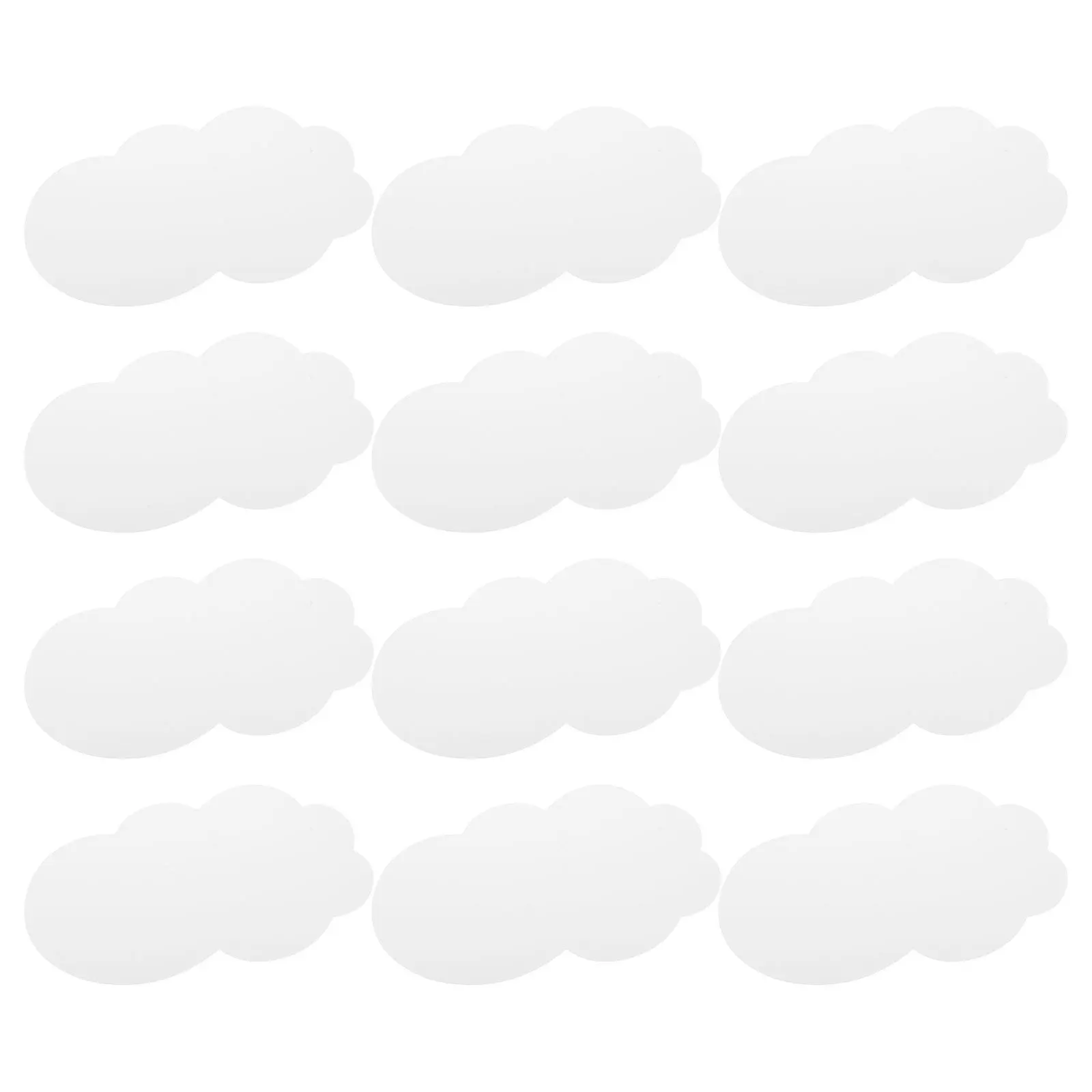 50 قطعة انقطاع سحابة بيضاء البطاقات ورقة DIY بها بنفسك الأشكال الحرفية الحضانة ديكور الفصول الدراسية لوحة الإعلانات لهجات غرفة الطرف