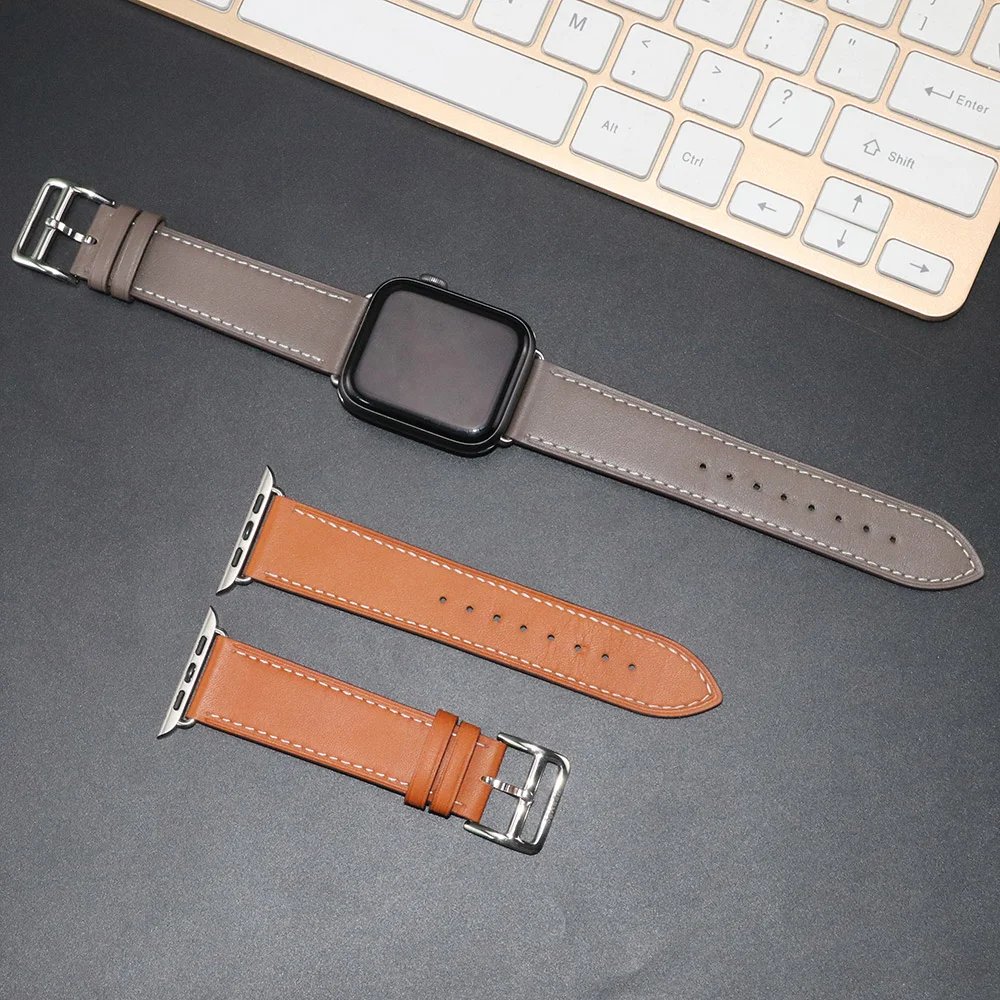 حزام جلد لساعة أبل باند ، سوار معصم ، سوار كوريا ، iWatch Ultra 9 ، 8 ، 7 ، 6 ، 5 ، 4 ، SE ، 44 ، 45 ، 42 ، 41 ، 40 ، 49 ay