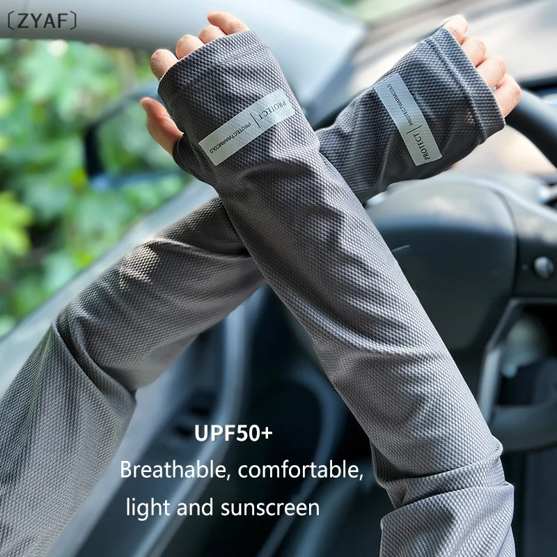 

tipoZYAF...”ZYACloud Sleeves Женские и мужские солнцезащитные японские летние уличные УФ-защиты Свободные рукава Перчатки для вождения на открытом воздухе