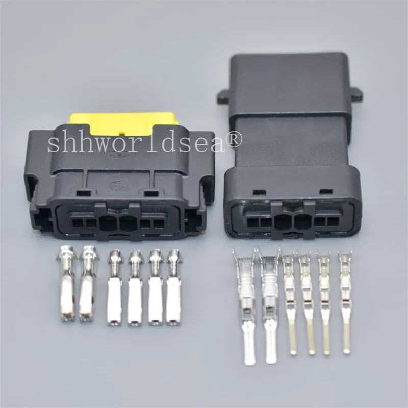 1Sets 6 Pin 1.5/2.8mm female 902970-00 Auto Pump Plug Headlight Lamp Cable Socket 13602477 For Peugeot Citroen