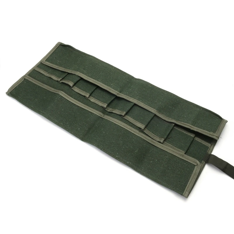 日本の盆栽ツール収納パッケージ、ロールバッグ、キャンバスツールセットケース、600x430mm