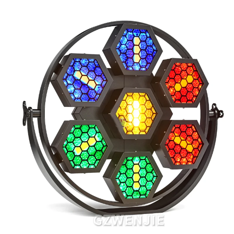 Retro Light 400W COB RGB LED Retro Wash Effect Lighting DMX For DJ Party Equipment Wedding Dance Club Disco Stage Lights