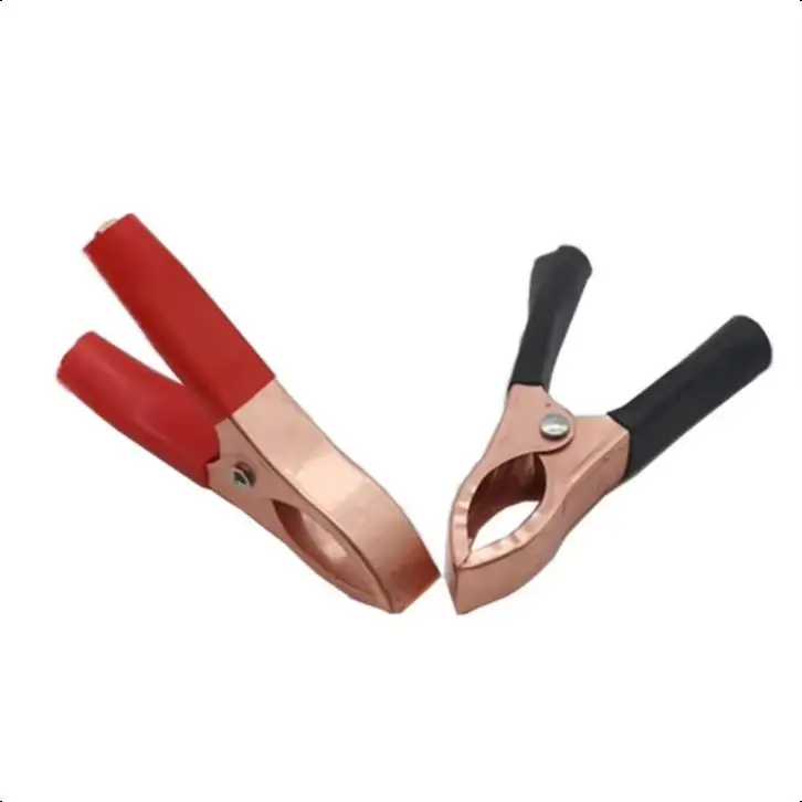 【10-2PCS】30A Crocodile Spring Clamp Red & Black Car Battery Clip Cables Alligator Charger Voltage Testing Tool Accessory