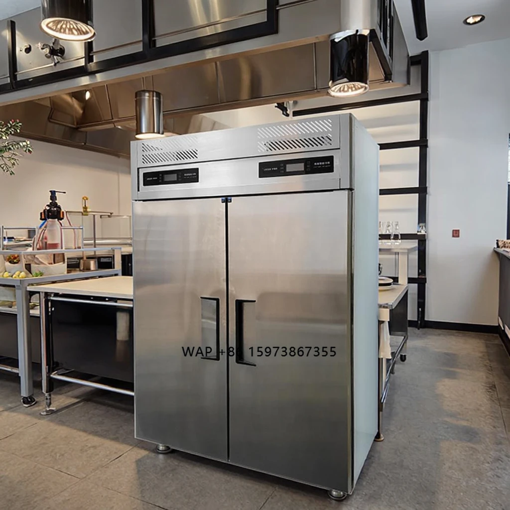 

Commercial Refrigeration Equipment Stainless Steel Freezer Vertical Refrigerator Large Capacity Restaurant Vertical Freezer