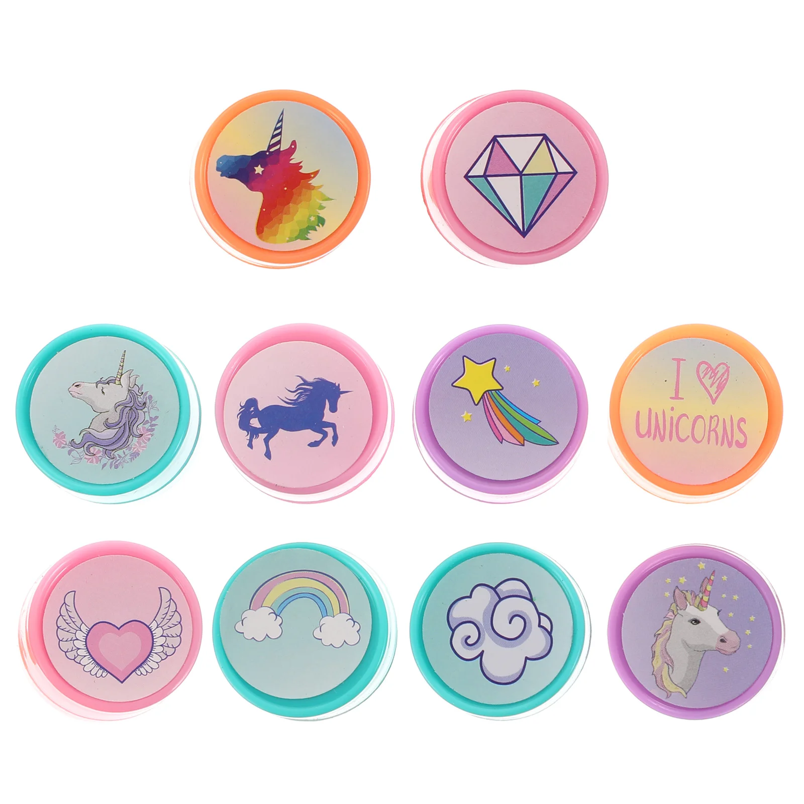 

20 Pcs Candy Bag Stuffers Unicorn Seal Toys for Girls Stamper Kids Funny Stamps Child Childrens