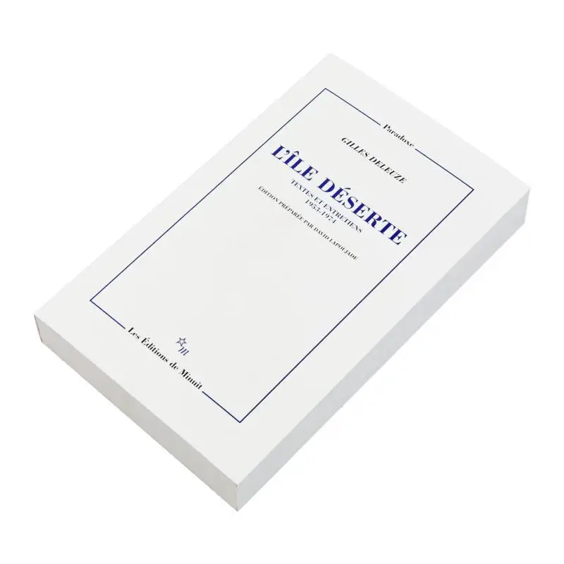 LILE DESERTE ET AUTRES TEXTES Dilles Geleuze Minuit 9782707317612 Book
