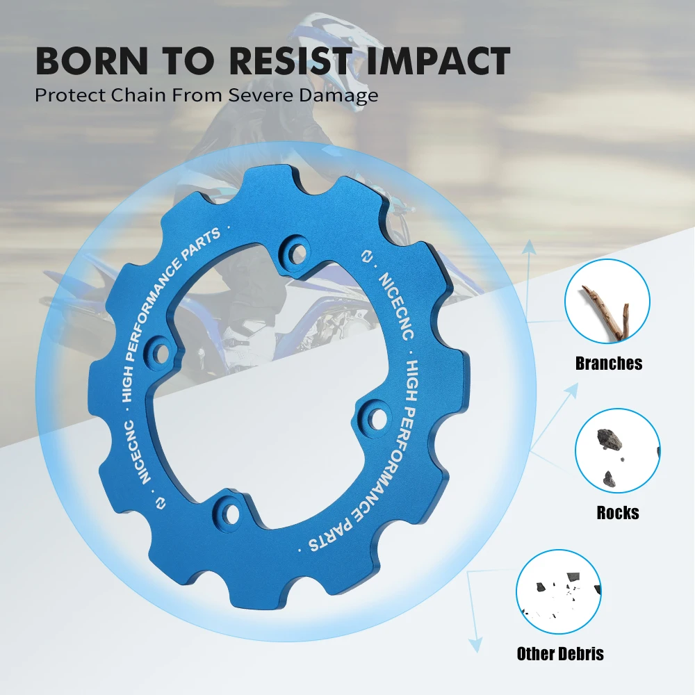 Nicecnc ที่ครอบป้องกันโซ่เฟืองคู่สำหรับ700R YFM700R 2012-2024 Raptor 700 YFM700R 2006-2023
