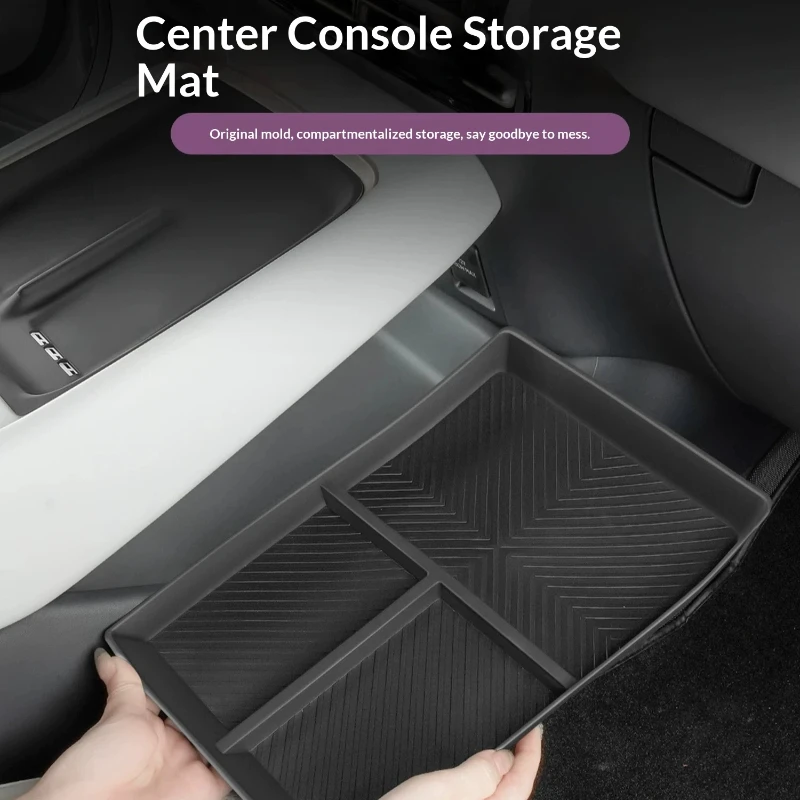 Image of Für Xpeng P7 PLUS 2024 2025 2026 Xiaopeng Mittelkonsole Armlehne Unterer Bereich Organizer Ablage Innenzubehör Aufbewahrungsbox