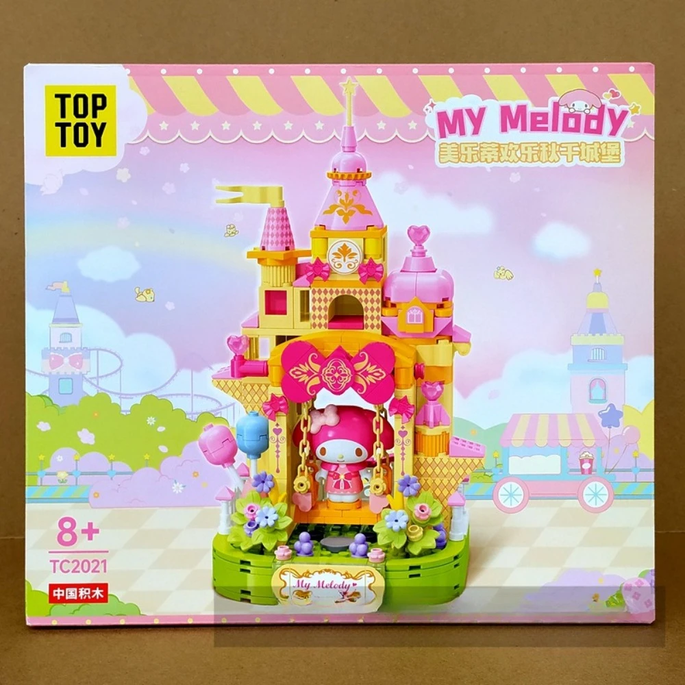 Keeppley Building Block Colorful Amusement Park Cool Luo Mi Big Ear Dog Assembled Toy Puzzle Game Desktop Decoration Kids Gifts