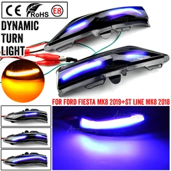 Car Styling For Ford Fiesta ST Line MK8 2018 2019 PUMA 2020 LED Side Wing Dynamic Turn Signal Light Rearview Mirror Indicator