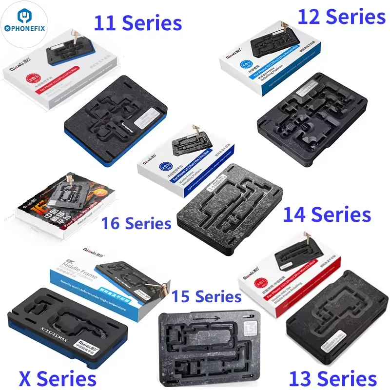 QianLi Scheda Madre Telaio Centrale Piattaforma Reballing BGA Reballing Stencil Apparecchio Della Scheda Madre per IPhone X 11 12 13 14 15 16 Rilavorazione