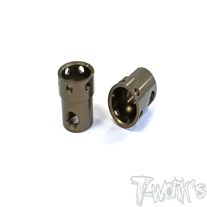 Original T funciona TE-221-B74 7075-T6 Alumbre con revestimiento duro. Acoplador de accionamiento central CVA (telé asociado RC10 B74/B74.1) 2 piezas. Pieza de control remoto