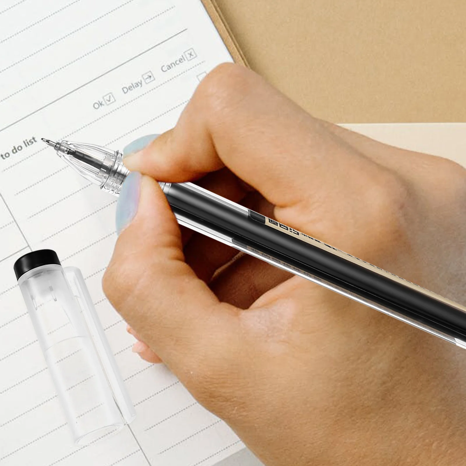 

12Pcs Gel Ink Neutral Pens Full Needle Smooth Writing Signature Pen Student School Supplies Neutral Pens Bookmark Pen