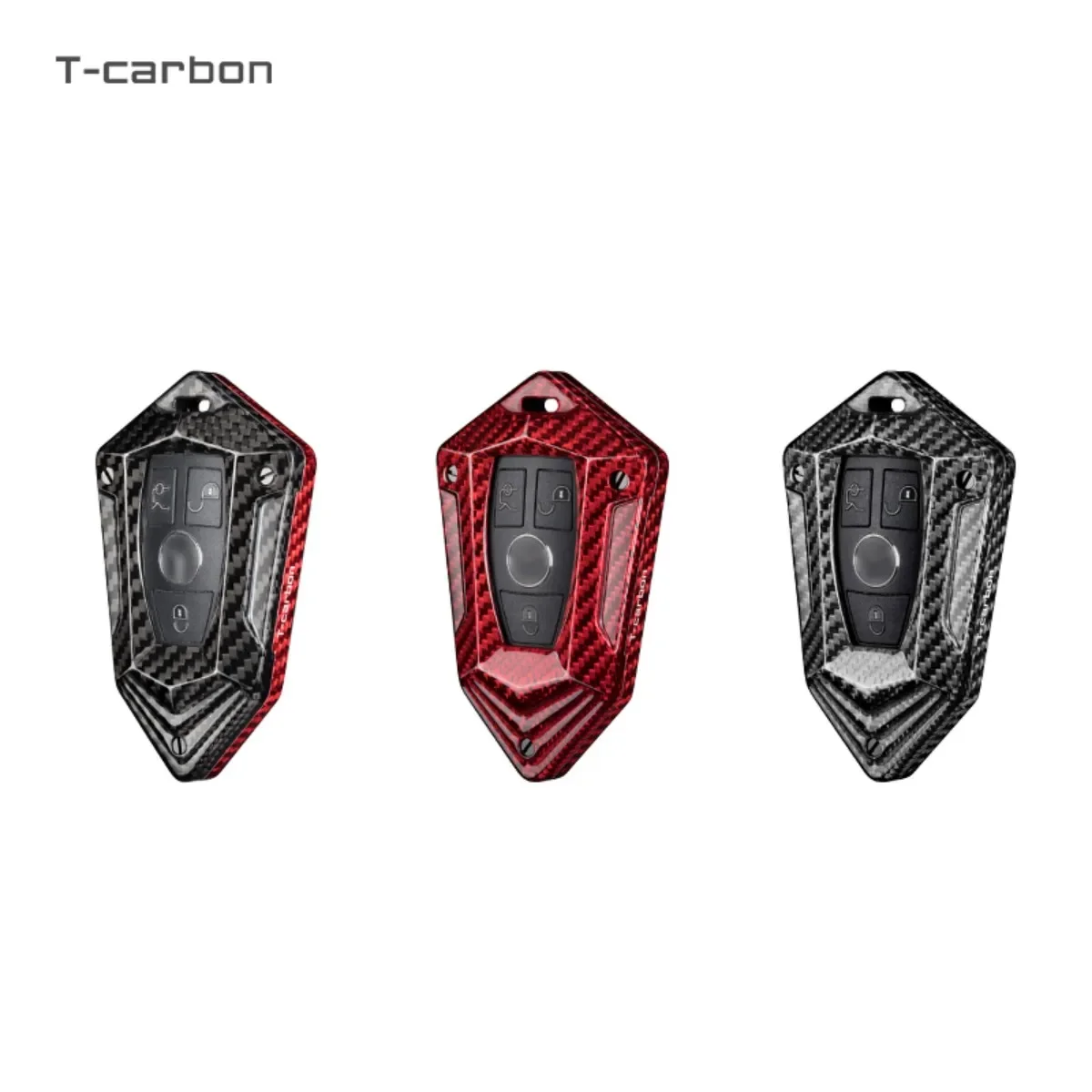 

Key Cover For Mercedes Benz CLS CLA GL R SLK AMG A B C S Class Carbon Fiber Car Key Case Cover Shell Fob