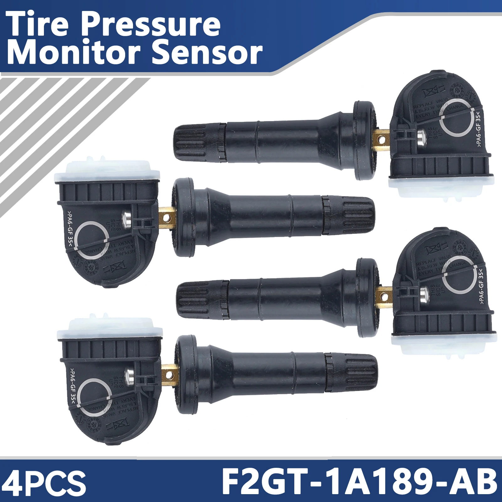 4Pcs TPMS Tire Pressure Monitor Sensor F2GT-1A180-AB F2GZ1A189A For Ford Edge Galaxy F-150 Mustang Explorer 2015 - 2018 315MHZ