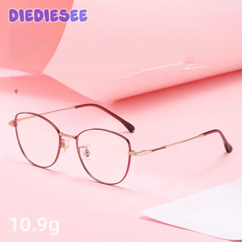 

DIEDIESEE Новые женские очки с защитой от синего света, модная ретро-оправа, плоские линзы, модель P90275