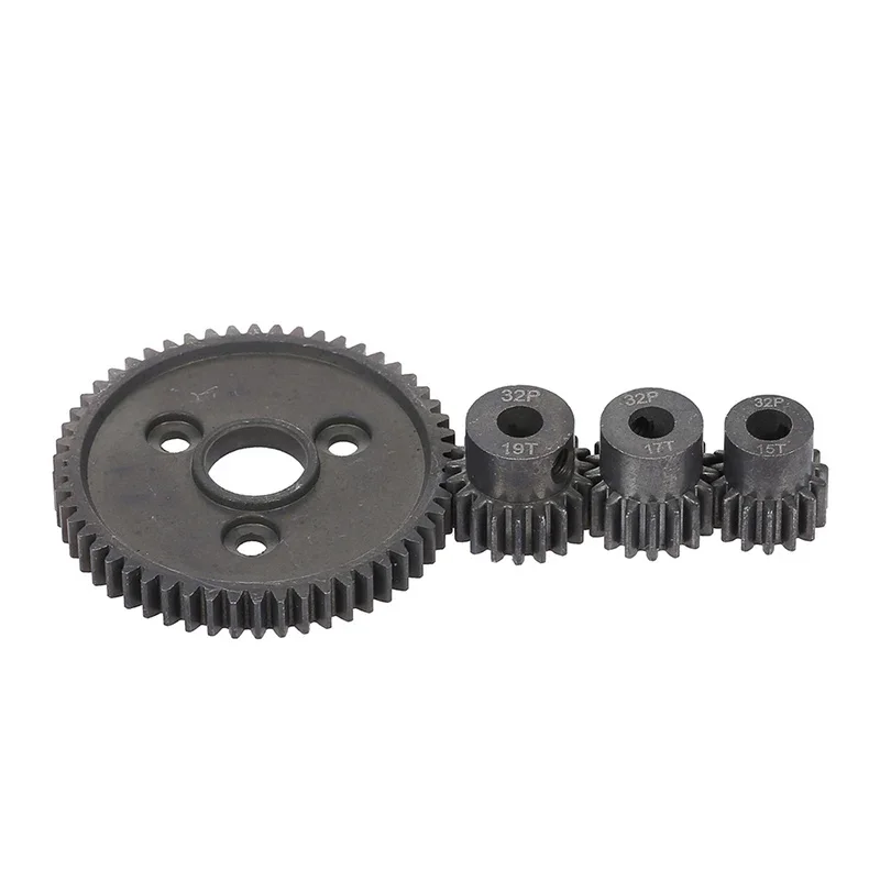 

Heavy Duty Hardened Steel Spur 54T Gear with 15T/17T/19T Pinion for Traxxas Slash 4X4 Stampede 4X4 Traxxas 1/10 Summit Traxxas