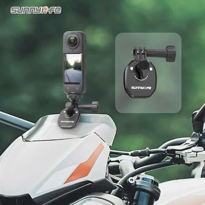 

For GoPro Hero 12 11 10 9 Insta360 X3 DJI Action 3 Action Camera Accessories Motorcycle Windshield Mounting Clamp Aluminum Mount