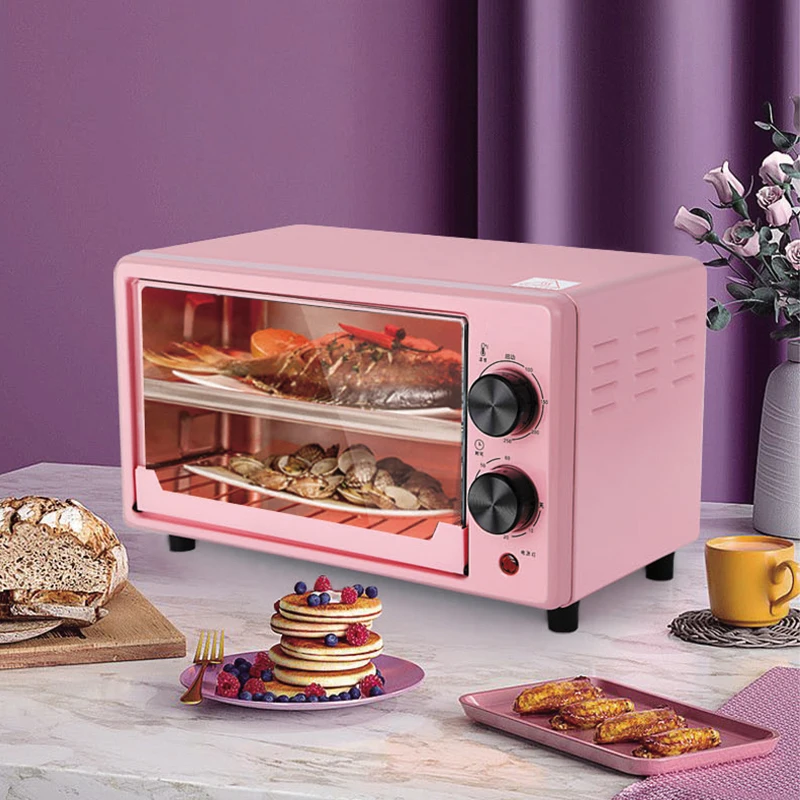 

2023 New Design 12L 800w Timer Control Desk With Stainless Steel Housing Electric Oven