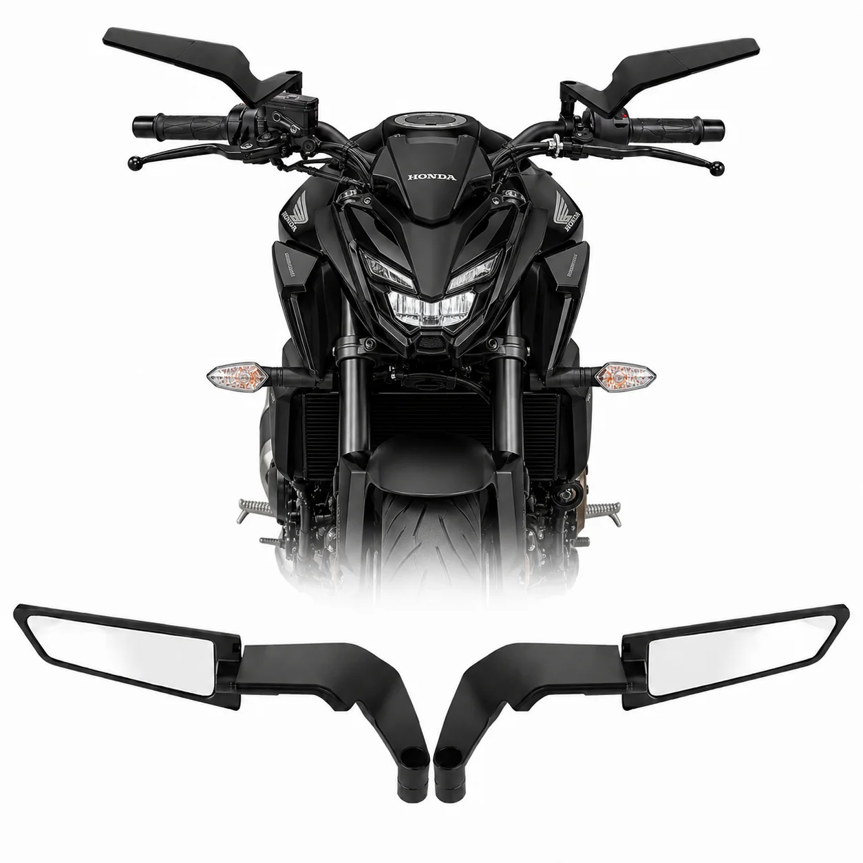 Motorcycle Accessories Mirrors Stealth Winglets Mirror To Rotate Adjustable Mirrors For YAMAHA MT 03 07 09 R1R3R7 XMAX BMW HONDA