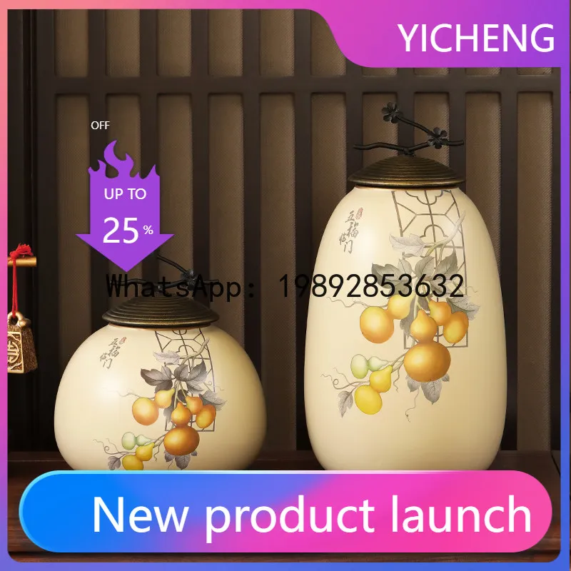 

New chinoiserie costume chinese style home furnishings vases tv cabinet entrance tea room ceramic ornaments