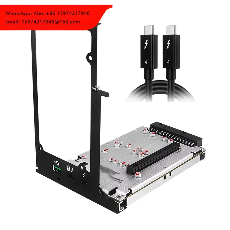업그레이드된 TH3P4G3 썬더볼트 호환 GPU 비디오 카드 독, 맥북 노트북용 외장 그래픽 카드, PD 60W 40Gbps 지원
