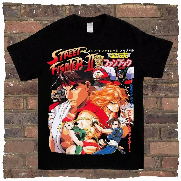 Game Spring Street Fighter, Rock y Rap, Loose High Street, camisetas de hombre de alta calidad, camisetas de mujer, estilos de pareja