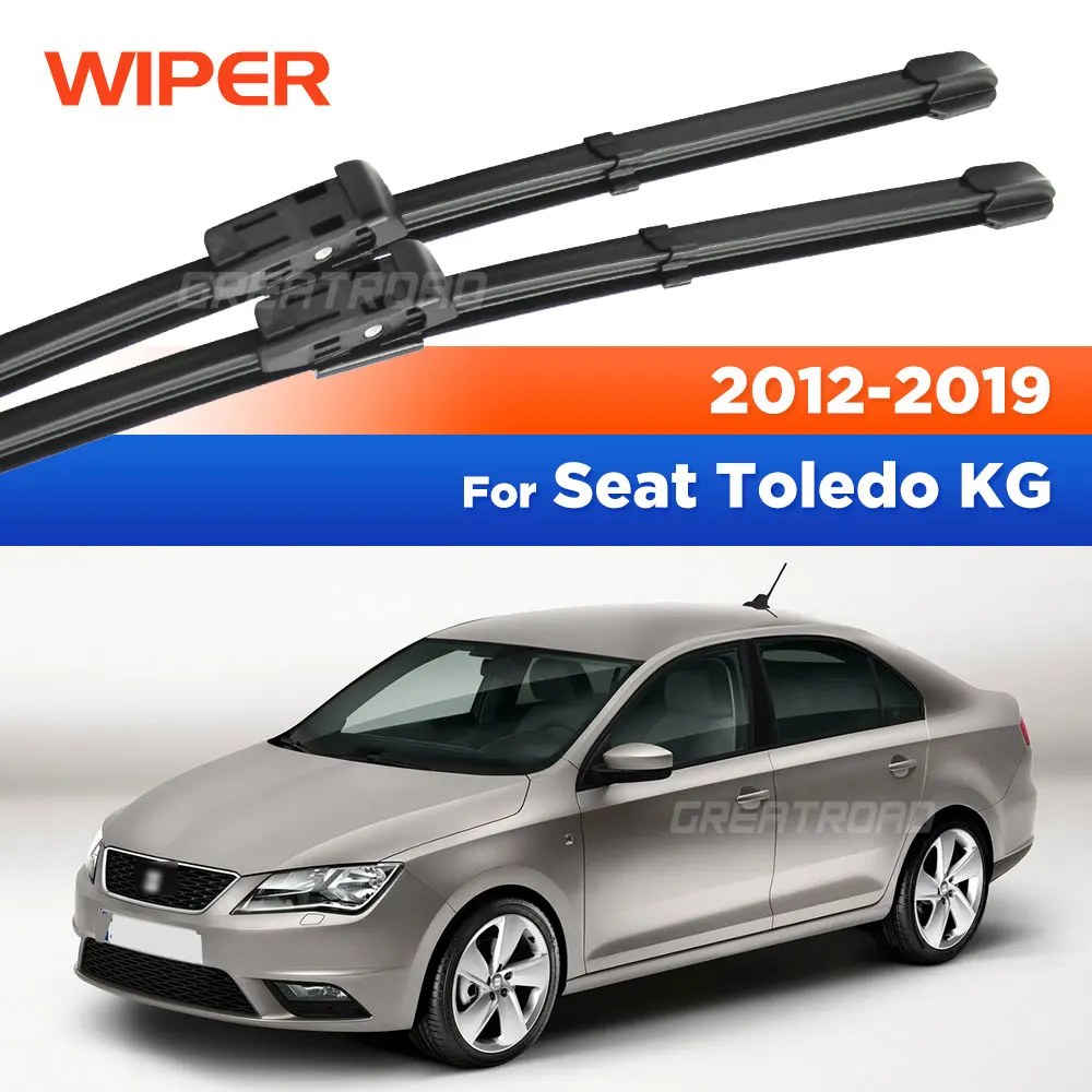 

For Seat Toledo KG MK4 2012-2019 2013 2014 2015 2016 2017 Wiper Front Wiper Blades Windshield Windscreen Window Brush 24"+16"