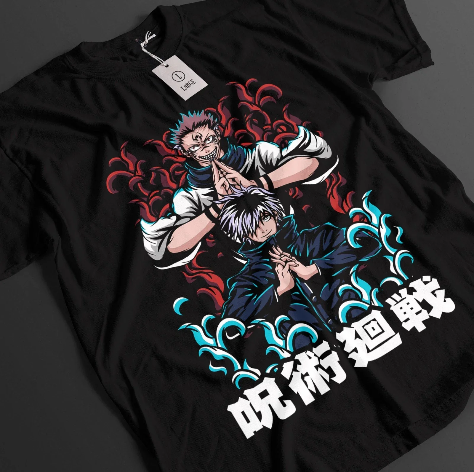 2026 Summer Jujutsu Kaisen Retro Cosplay T-shirt Men's Super Casual Cotton Printed Short-sleeved Unisex Children's Sports Shirt