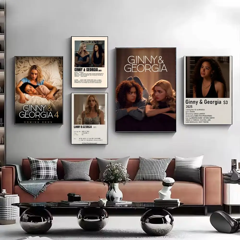 TV Series Ginny & Georgia Poster Chic HD PP Paper Wall Art Living Room Bedroom Cafe Office Home Decor Gift