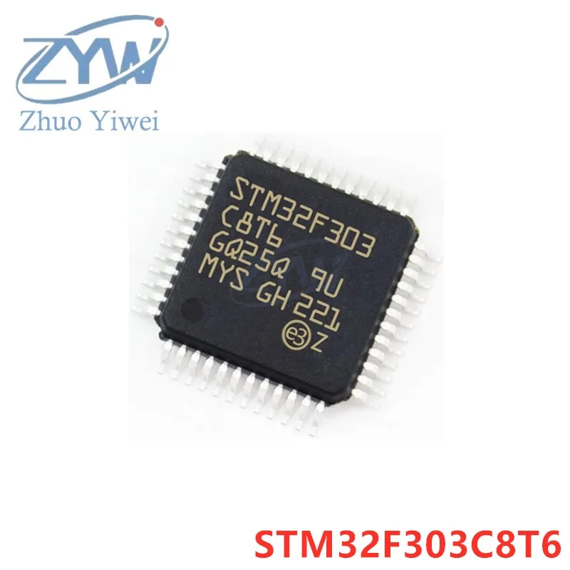 

STM32F303C8T6 LQFP-48 STM32F STM32F303 STM32F303C8T 72MHz 64KB ARM Cortex-M4 chip 32-bit microcontroller MCU New original