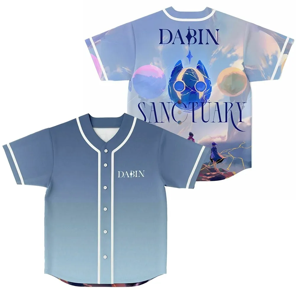 DABIN Baseball Jersey Merch Men/Women Casual Thin button Baseball uniform Oil Slick Custom Baseball Jersey