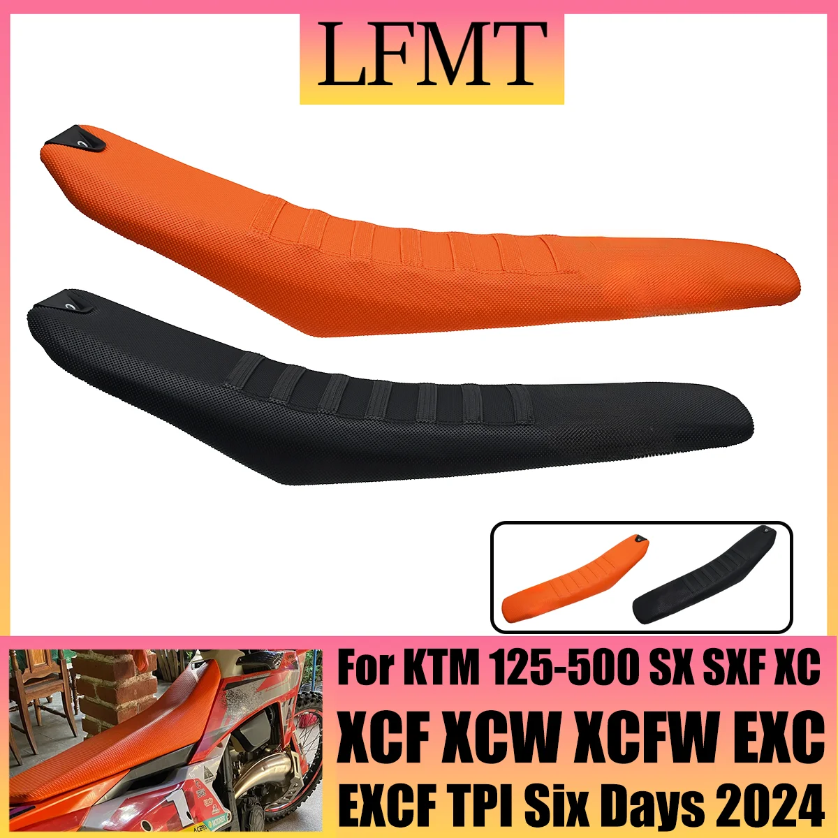 Motorcycle Reduce 30mm Seat Non-slip Antiskid Waterproof Seat Saddles For KTM EXC EXCF SXF XC XCF XCW 125 250 300 450 2020-2024