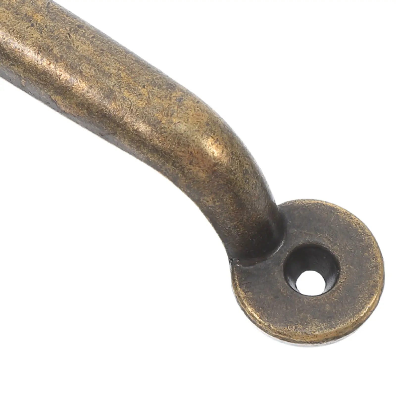 6Pcs Bronze Finish Minimalist Drawer Handles Sturdy Metal Surface Mounted Pulls for Kitchen Bedroom Wardrobe Cupboard Cabinet