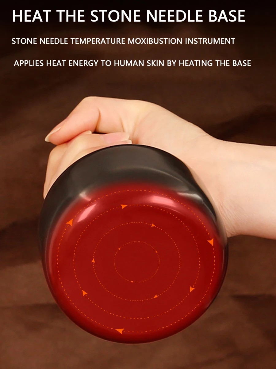 HANRIVER 돌 바늘 에너지 돌 마사지 기계 난방 온도 뜸 자석 적외선 마사지 장치