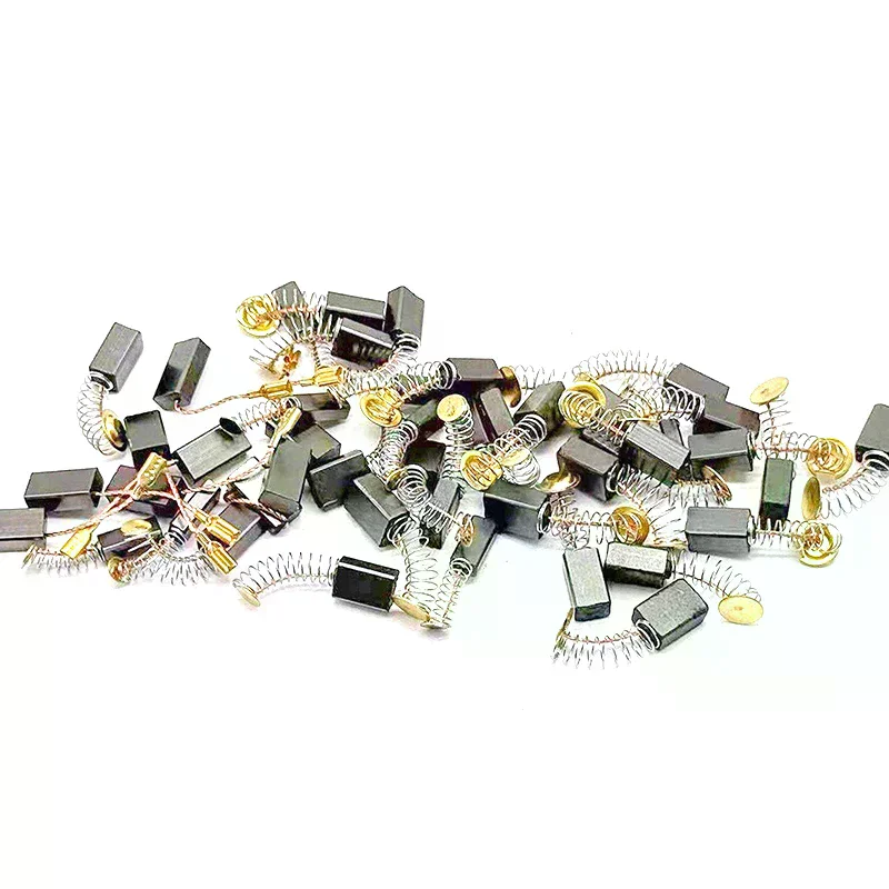 50pcs Carbon Brush Replacement Kit Fit for Drills Sanders Grinders & Motors Durable Motor Parts
