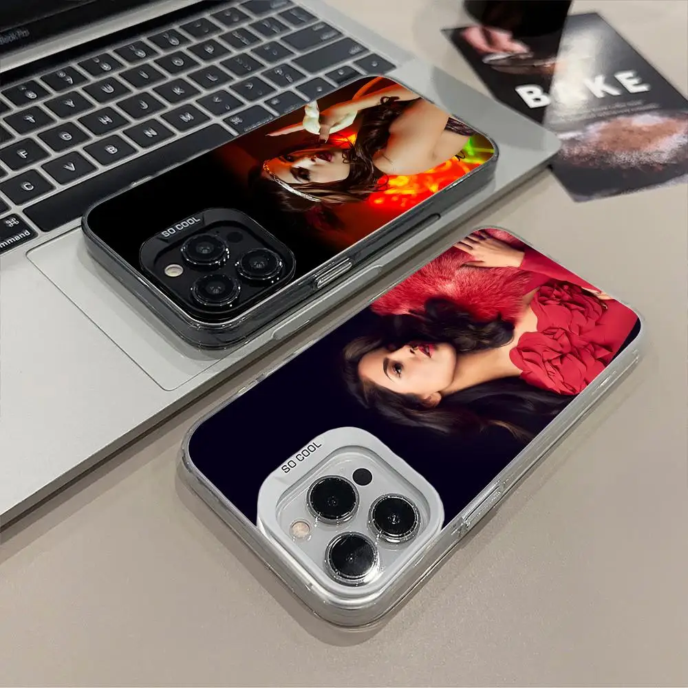 

Fashion Eiza Gonzalez Translucent Mobile Phone Case for iPhone 17 16 15 14 13 12 11 X XR XS Air Pro Max Plus Colorful Cover