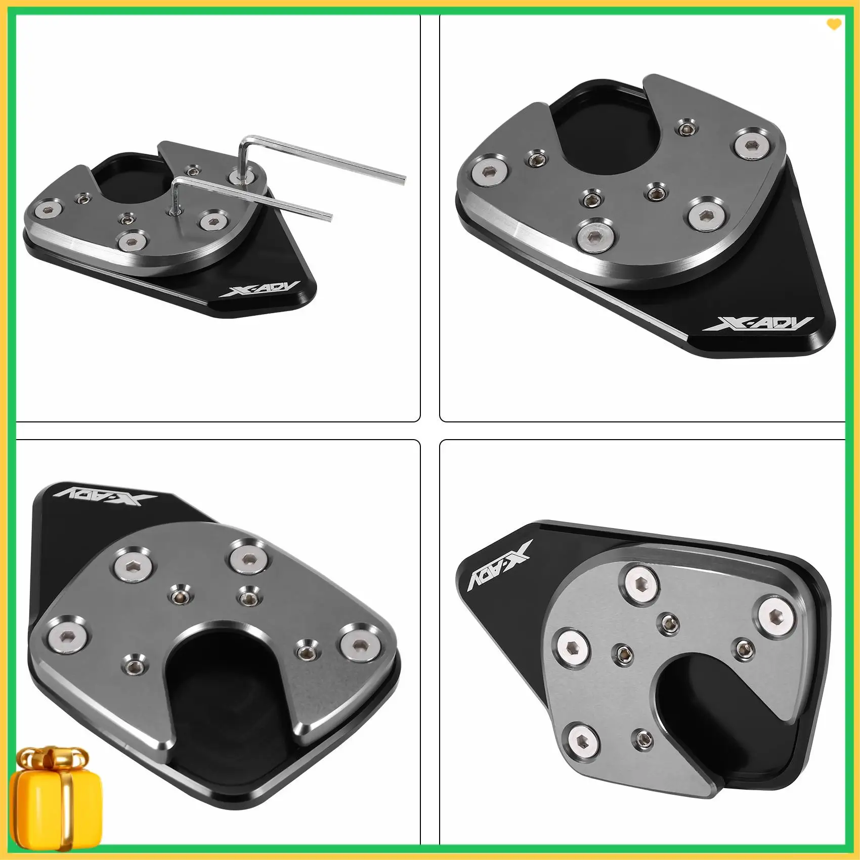 

Premium Motorcycle Side Stand Pad Kickstand Enlarger For HONDA XADV X-ADV 750 2017-2019