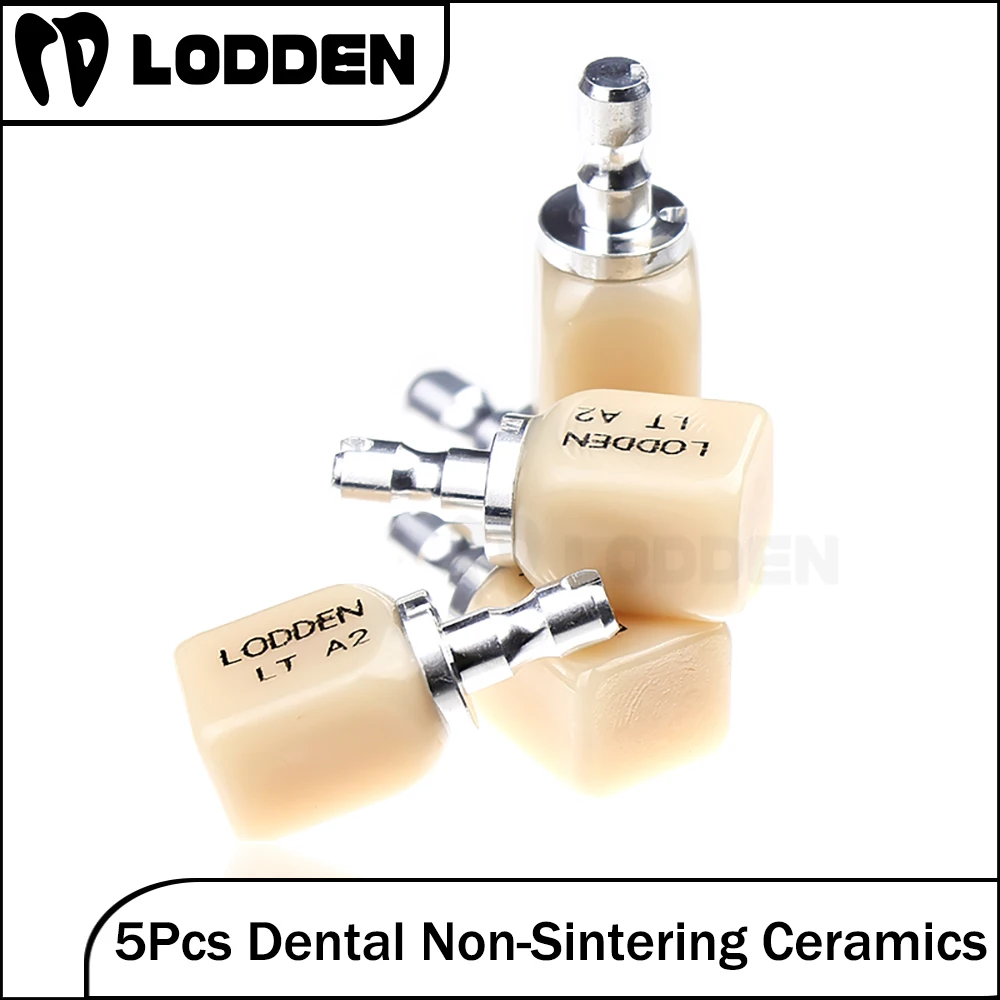 

Lodden 5Pcs Non-sintering Glass Ceramics Blocks Dental Materials 18x15x13 mm 260MPa Crown Dentistry Restorative Products CAD CAM